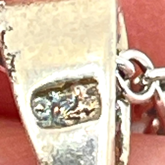 Sterling Silver Garnet Cross Pendant Necklace - Picture 10 of 13